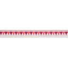 حزام جاكار بوليستر وردي منسوج 1.2 سم