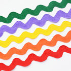 تقليم مسطح منسوج بألوان قوس قزح للمنسوجات المنزلية