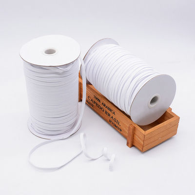 حبل أبيض مسطح 100 متر / لفة 5 مللي متر مكرميه حبل